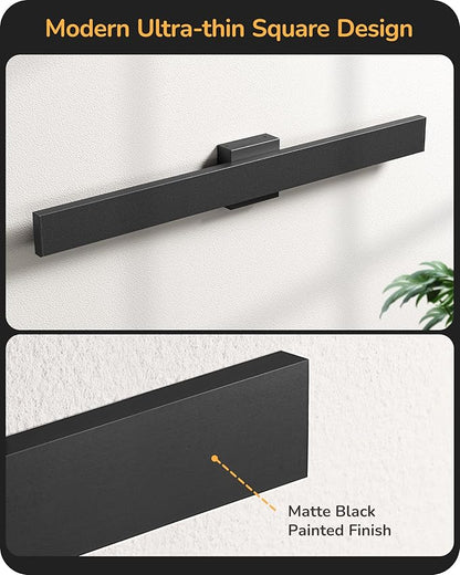 EDISHINE 31in LED Outdoor Wall Lights, 3CCT & 10%-100% Dimmable, IP65 Waterproof, Modern Exterior Lighting Fixtures, Long Exterior Wall Lights for Garage, Front Door, 2 Pack, Black