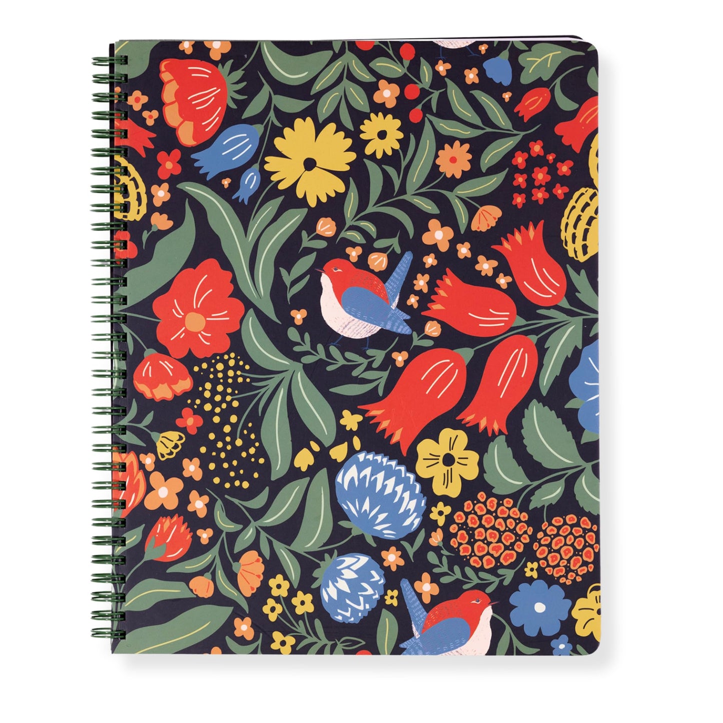 Steel Mill & Co Large Spiral Notebook College Ruled for Journaling/School/Work, 11" x 9.5" with Durable Hardcover and 160 Lined Pages, Wanderlust