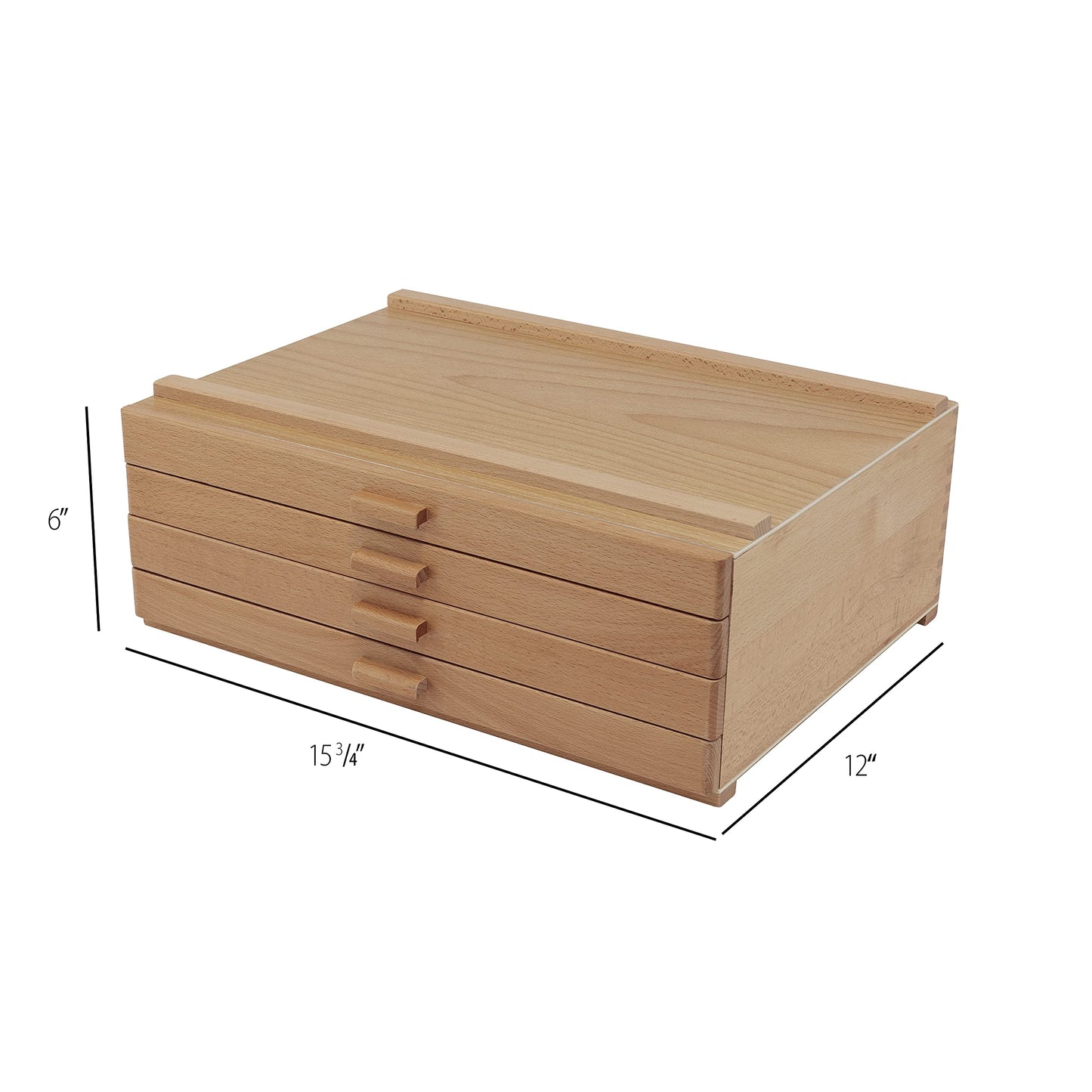 HG Art Concepts Artists Storage Chests - Premium Studio Organizer for Paint Tubes, Brushes, Pencils, Markers, & More! - 4 Drawer - 2 Pack