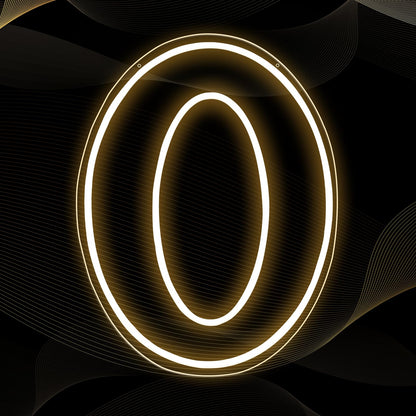 RumonZS Number 0 Light Up LED Neon Sign Backdrop 16.5" Birthday Party Decor Warm White Number One Light Up Sign USB Powered Big Number Sign Light for Birthday Night Light Party Anniversary Wedding