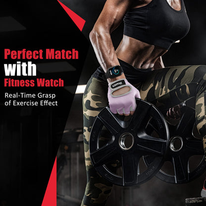 ihuan Workout Gym Gloves Weight Lifting for Exercise | Partition Palm Protection |Enhance Grip | Fitness Lightweight Breathable | Cycling Men & Women