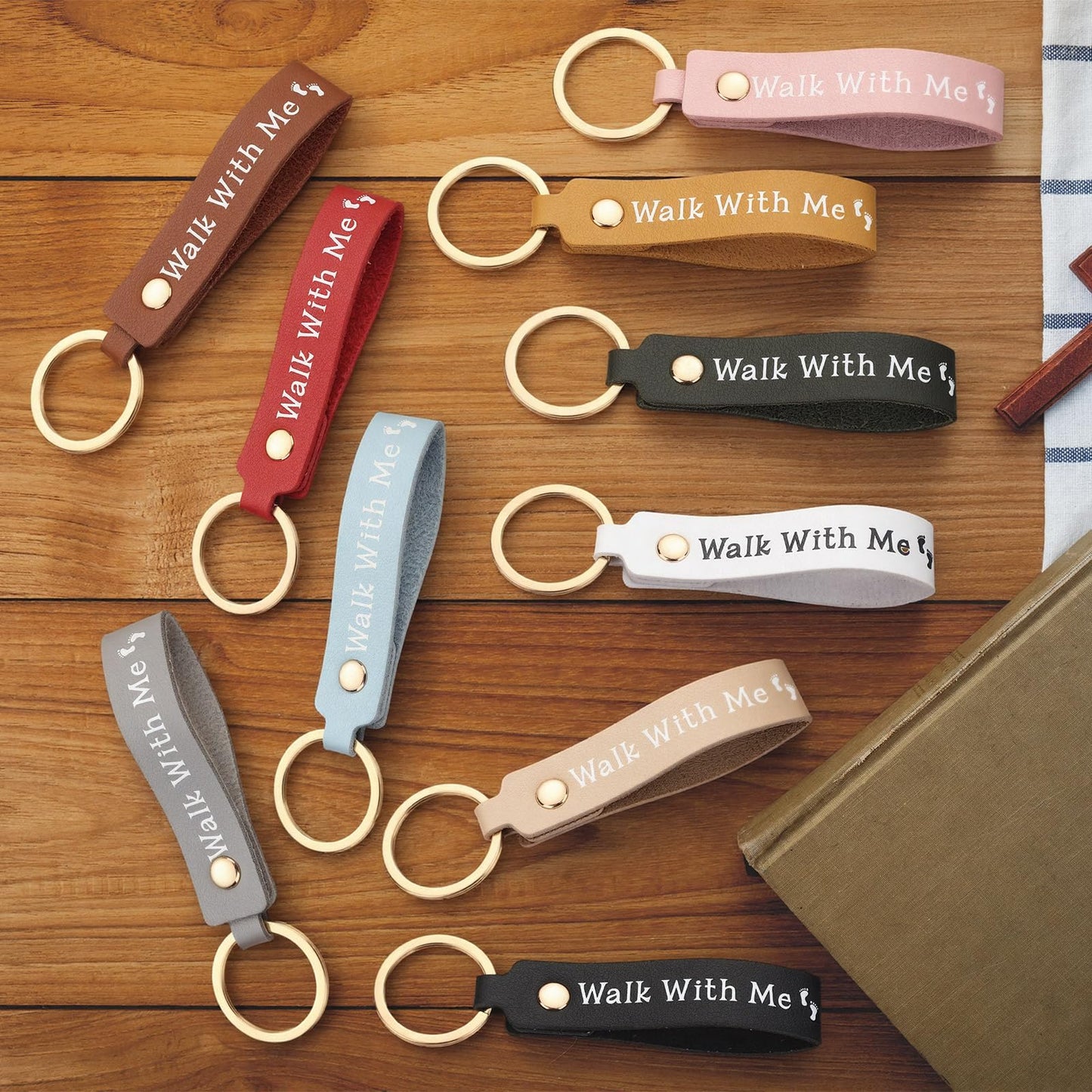 Kenning 30 Pcs LDS Gifts Walk with Me Keychains Bulk 2026 Youth Theme LDS Missionary Keychains Mormon Christian Baptism Gifts for Young Women Young Men Seminary Church Keepsake