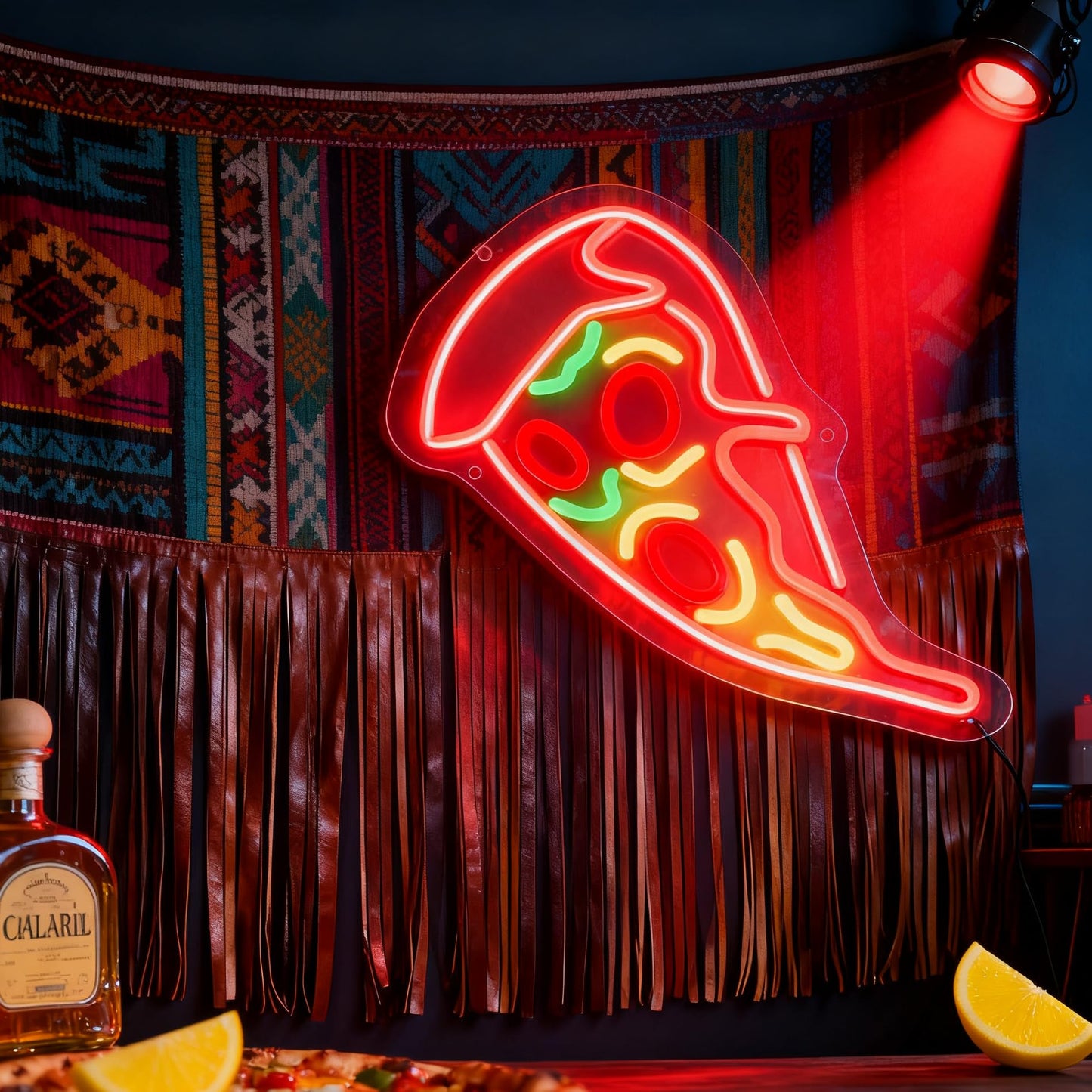 Neonawall Pizza Lovers Business Neon Sign for Wall Decor Light Up Letters Led Sign Party Gift Led Decorative Night Signs Photo Prop Decorations Grand Opening Gift for Fast Food Restaurant Pizza Lovers