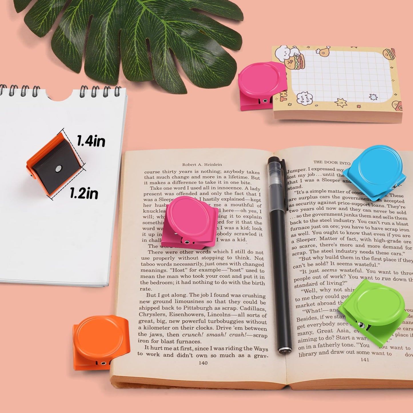 VNDUEEY 24 Pcs Magnetic Clips, Fridge Magnets Refrigerator Magnet, Whiteboard Magnets, Magnet Clips Heavy Duty, Metal Clip Magnets for Classroom, Home, Photo Displays, Locker