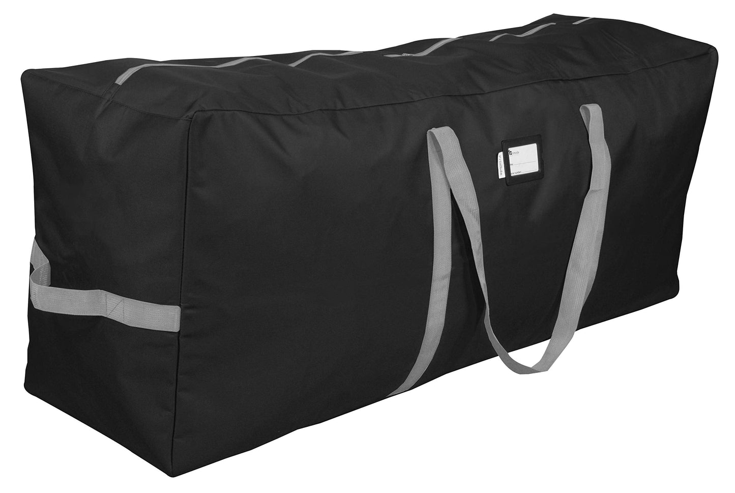 Primode Heavy Duty Christmas Tree Storage Bag, Fits Up to 9 Ft. Tall Disassembled Trees, 25" H X 20" W X 65" L, Durable 600D Oxford Material, Heavy Duty Xmas Storage Container (Black)