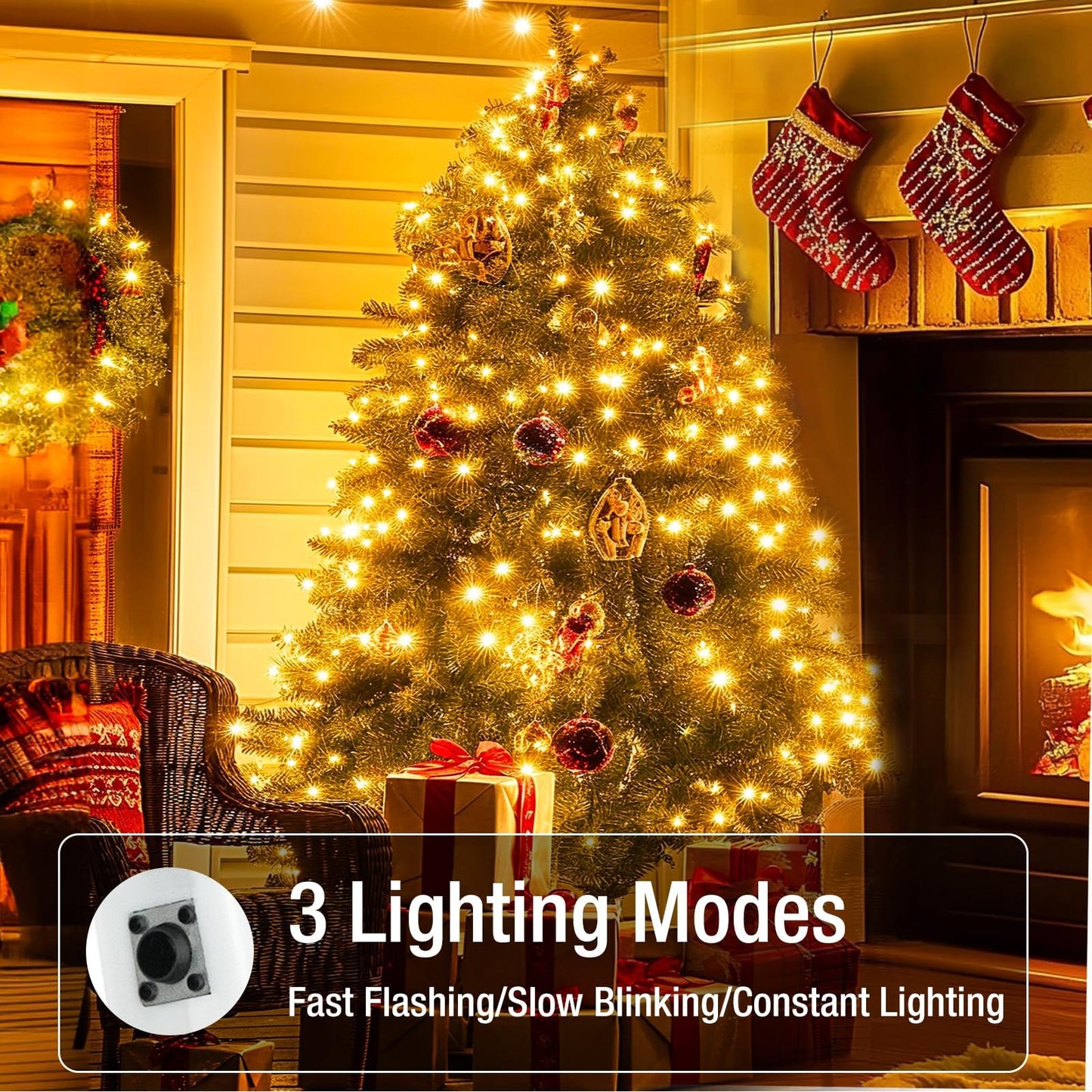 Fairdeer 50 Pack Fairy Lights Battery Operated - 7ft 20 Led Small Twinkle lights 3 Modes, Bulk Mini String Lights Waterproof for Mason Jars Vases Crafts Party Wedding Mothers Day Decoration-Warm White