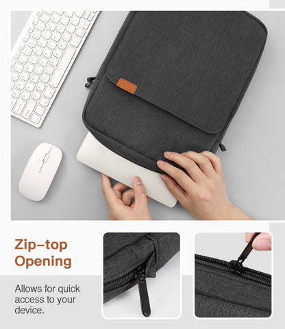 MoKo 15 Inch Laptop Sleeve Bag Fits MacBook Air 15" M2 2023, MacBook Pro 14" M2 2023, Galaxy Tab S9 Utra 14.6" 2023, Handle Carrying Case with Shoulder Strap, Indigo