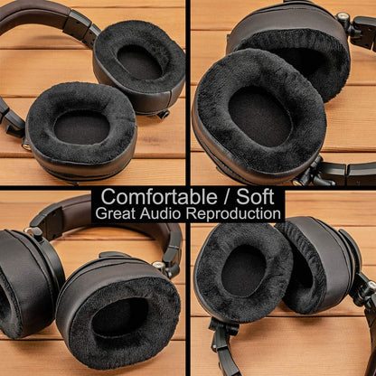 Arctis 7 Ear Cushion Replacement Ear Pads Compatible with ATH-M50x M50 M40, Arctis 7 Arctis Pro, ATH-WS1100iS, HD280 Pro, MDR-7506 V6 Headphone (Hybrid Velour)