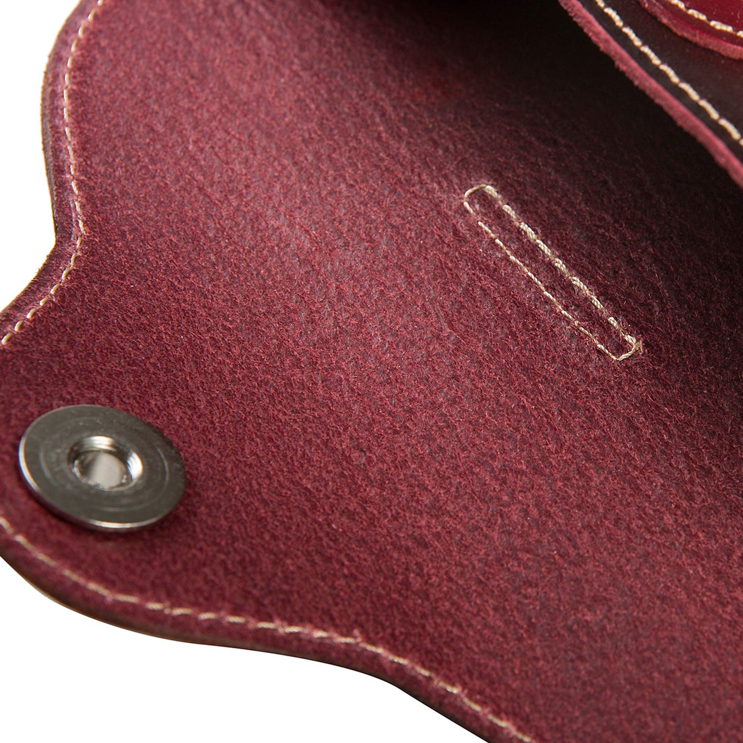 ZLYC Unisex Semi Hard Genuine Leather Eyeglass Case With Belt Loop for Prescription Eyeglasses & Standard Sized Sunglasses (Dark Red)