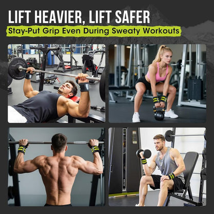 Weightlifting Wrist Wraps - 18" Professional Support with Heavy-Duty Thumb Loop | Adjustable Gym Straps for Men & Women