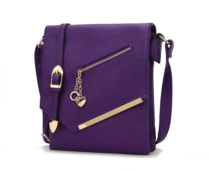 MKF Collection Crossbody Bags for Women, Sling bag Vegan Leather Shoulder bag Ladies Small Purse Handbag by Mia K