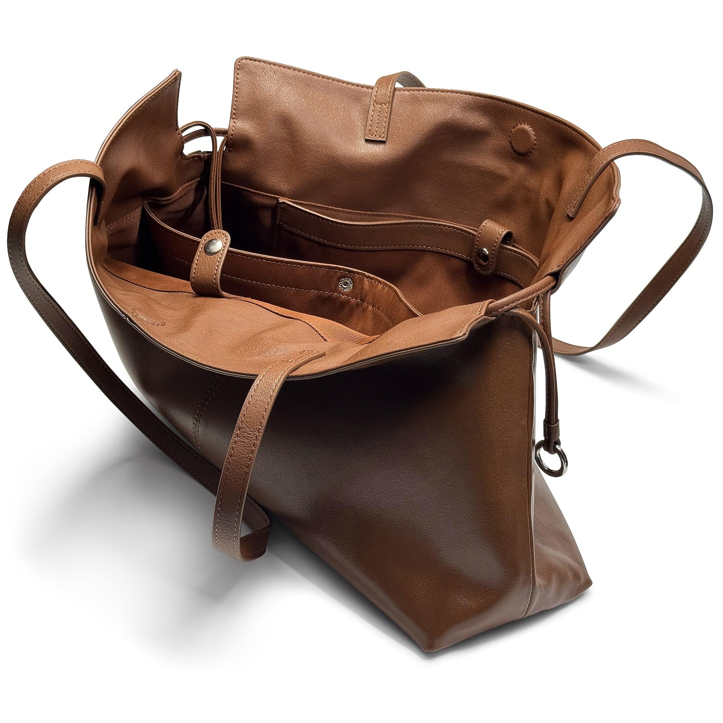 Women's Top Grain Leather Tote Bag Slouchy Hobo Work Purse Large Commuter Shoulder Bag Fits 14 Inch Laptop