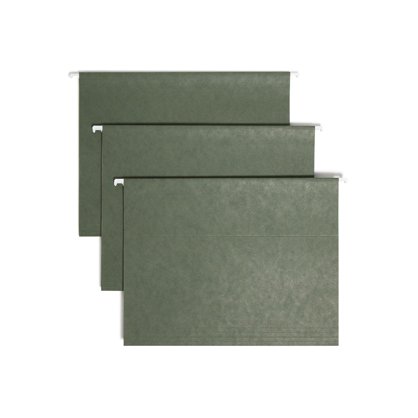 Smead Hanging File Folder, 1/5-Cut Adjustable Tab, Letter Size, Standard Green, Hanging Folders for Filing Cabinets, File Organizer Folder, 25 Count