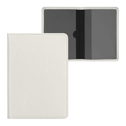 kwmobile Registration and Insurance Holder - Car Document Holder for Vehicle Documents and Cards - PU Leather - Silver