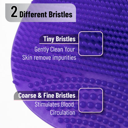 Slick- Silicone Facial Cleansing Brush, 4 Pack, Silicone Face Scrubber Exfoliator