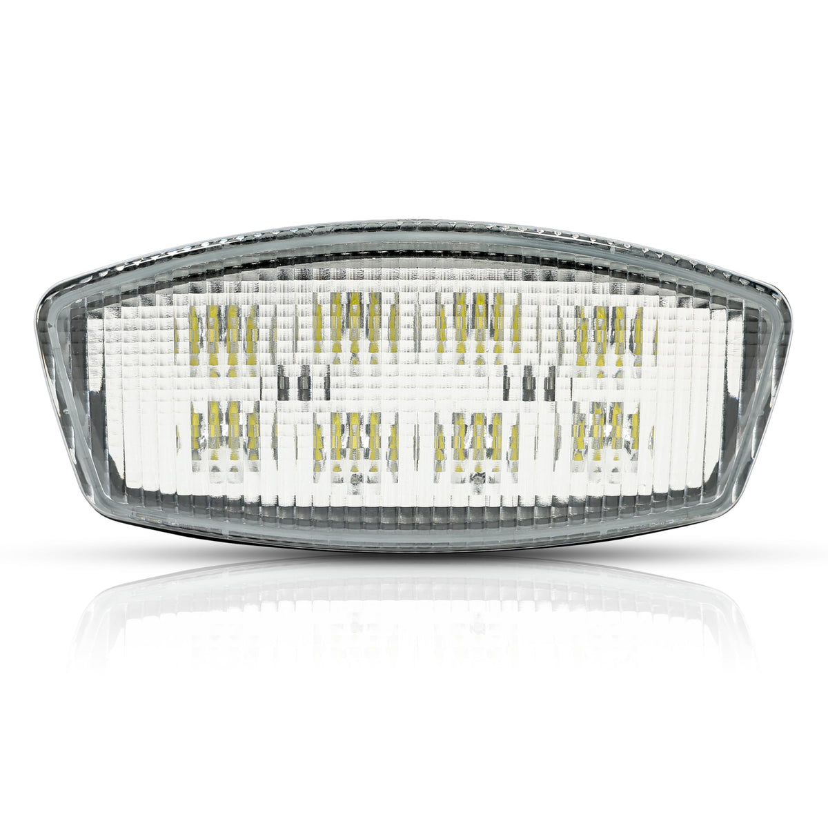 HECASA LED Cab Lights - 12V Roof Marker Lights, Plastic & Aluminium Alloy, Clear Lens, Model MO-3489, 1 pc