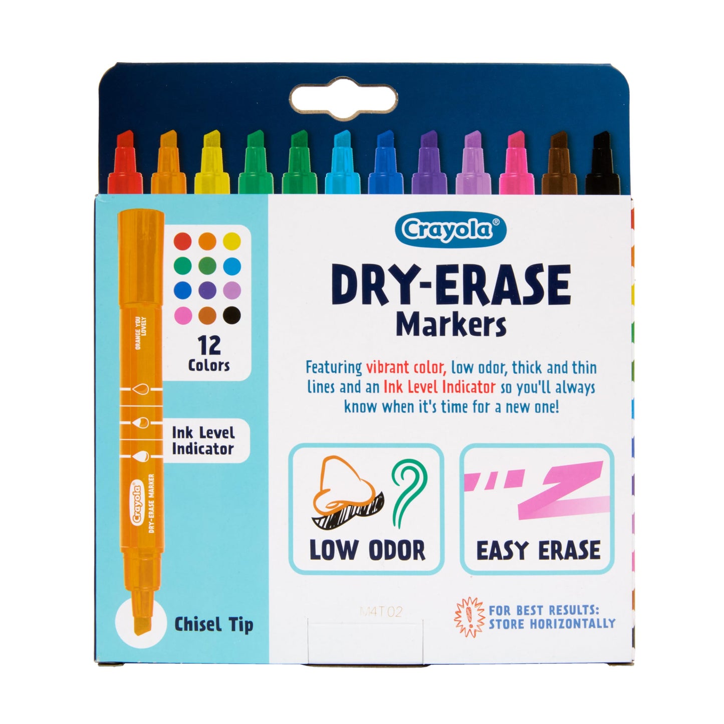 Crayola Take Note Dry Erase Markers for School (12ct) Essential Easter Basket Stuffers, Chisel Tip Whiteboard Markers, Spring Craft Supplies for Teachers, Low Odor