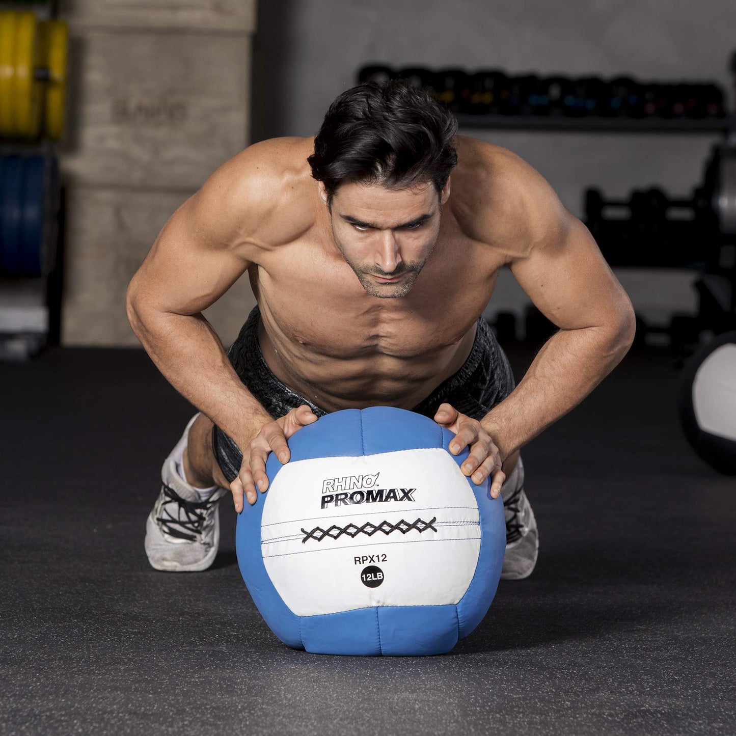Champion Sports RPX30 Rhino Promax Slam Balls, 30 lb, Soft Shell with Non-Slip Grip, Medicine Wall Exercise Ball for Weightlifting, Plyometrics, Cross Training, & Home Gym Fitness