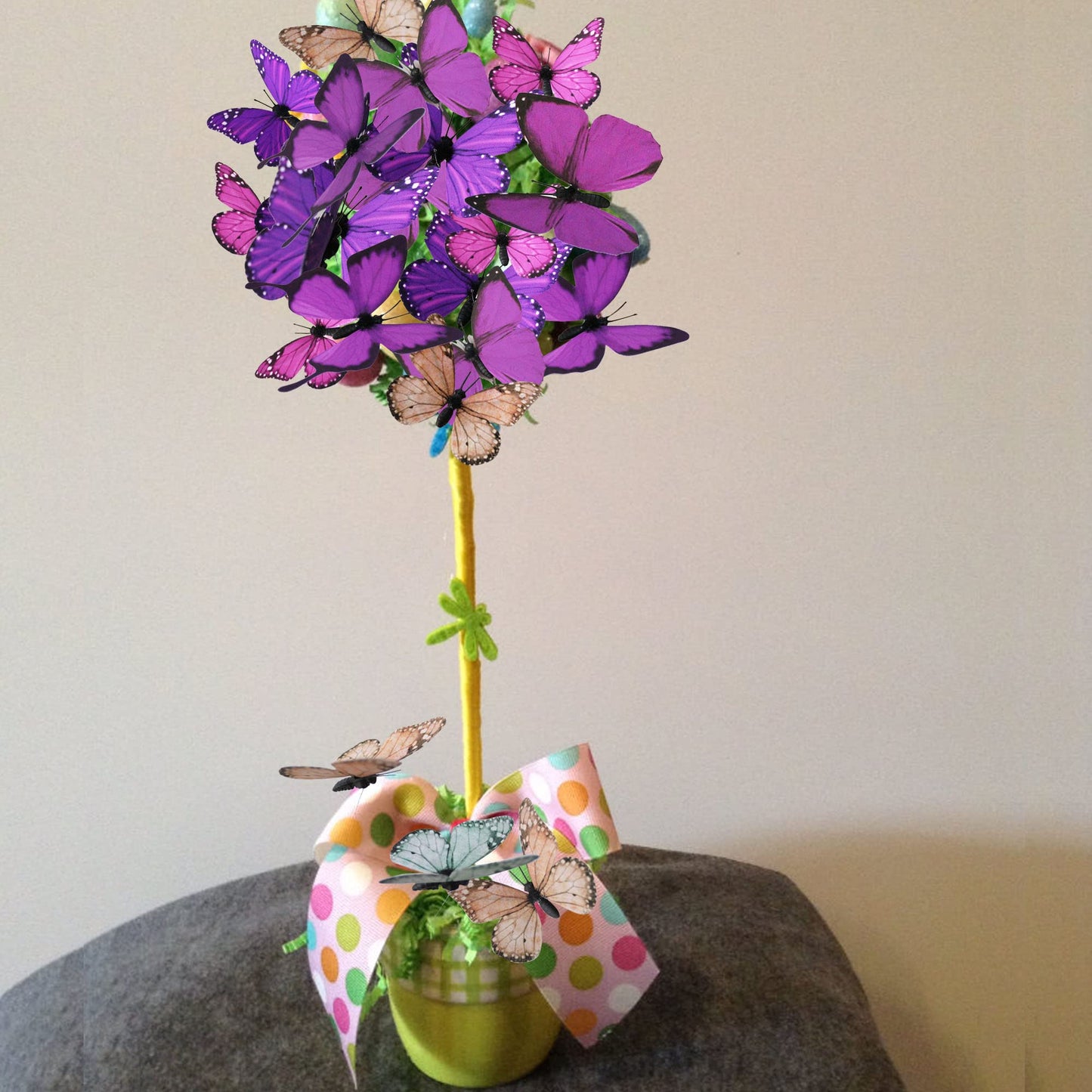 ConetoRosa Butterfly Decor 12PCS 2Sizes, 3D Faux Butterflies (Lavender)