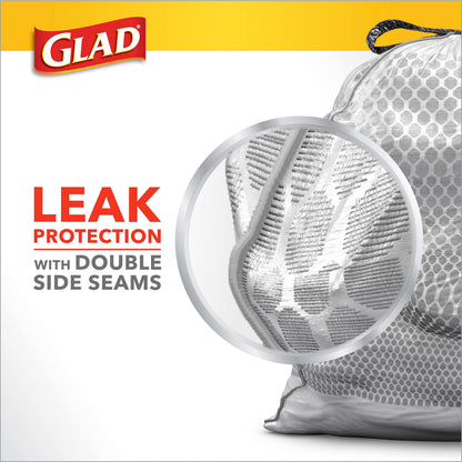 Glad ForceFlex Tall Kitchen Trash Bags, 13 Gallon, Fresh Clean, 80 Count (Package May Vary)