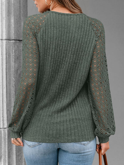 AUTOMET Women Long Sleeve Shirts Fall Lace Tops 2025 Fashion V Neck Sweaters Dressy Casual Winter Tunic Blouse Trendy Outfit