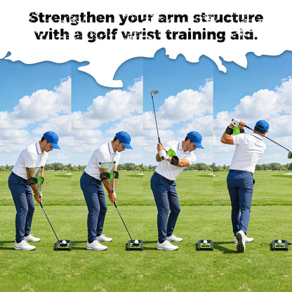 NIXOOT The Connector Golf Training Aid with Dual Velcro Straps – Golf Swing Trainer for Posture Correction, Arm Structure & Swing Mechanics, Portable Golf Practice Equipment