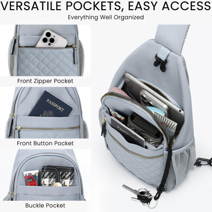 Small Crossbody Purses Bags for Women Men Travel, Chest Sling Bag Women Casual Cross Body Bag for Woman Sling Backpack