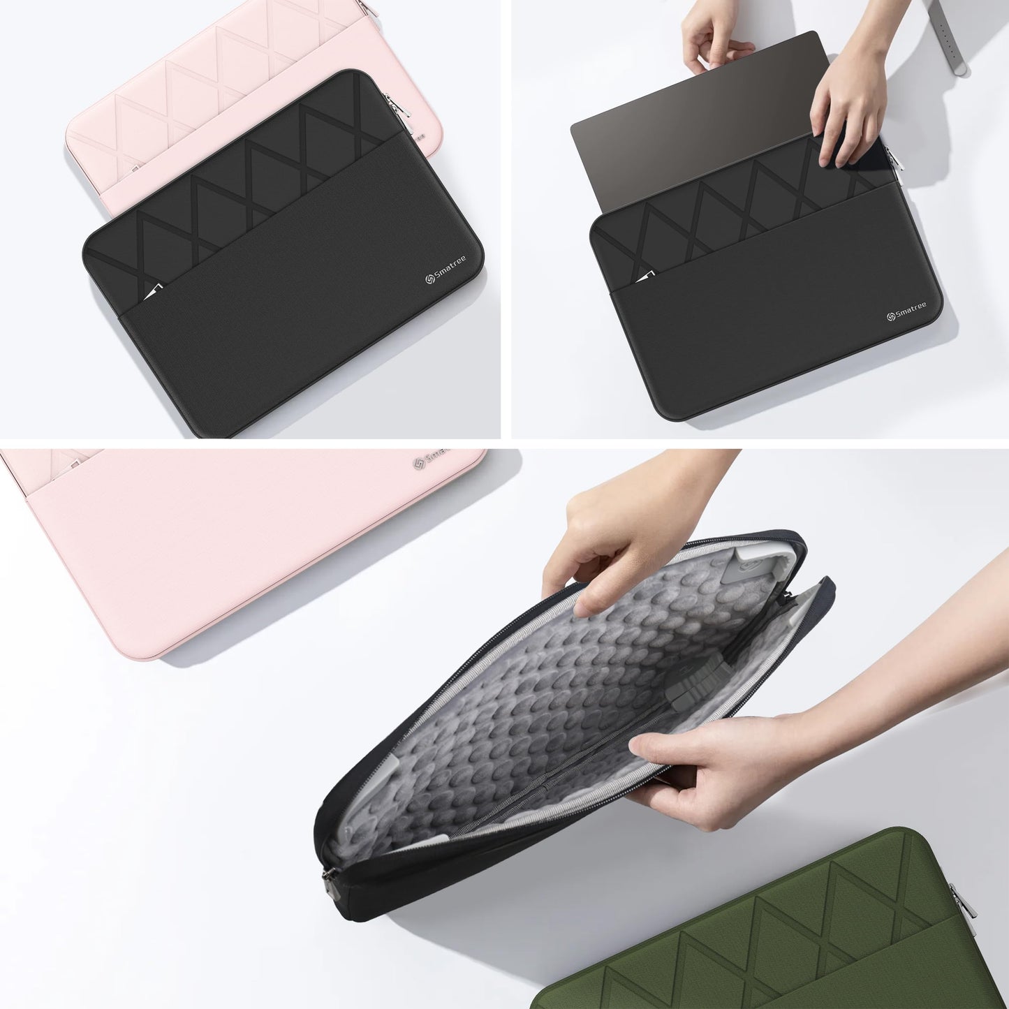 Smatree Laptop Sleeve for 15.6 inch DELL 15 DC15250/DC15255, for 15.6 inch DELL Latitude 5550/5540/5530 Laptop, Computer Case with Accessory Pocket, Patented Super-Corner Design(E645)