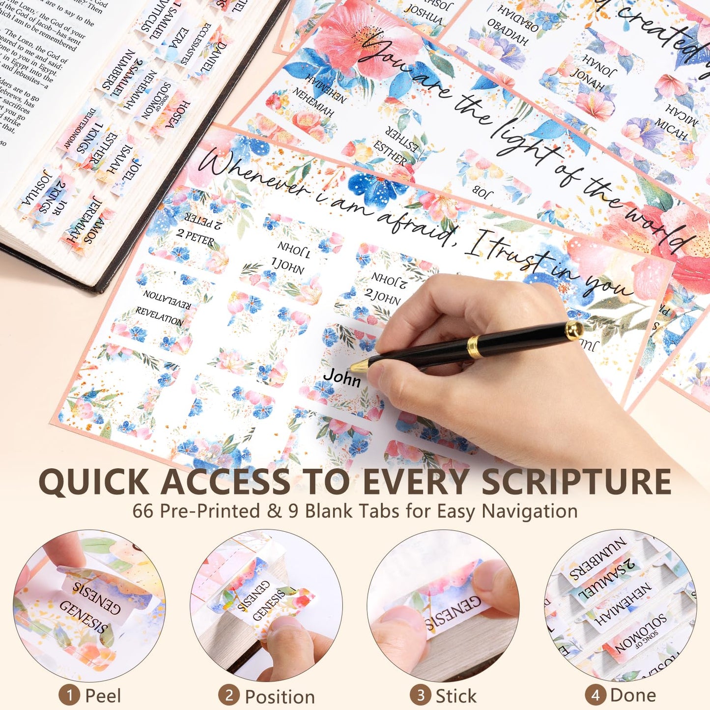 Bible Cover Case for Women Large Bible Bag, Bible Study Supplies Journaling Kit Quilted Church Bag with Handle, Puffer Book Carrying Case w/Tabs Accessories Mothers Day Christian Gifts for Women Mom