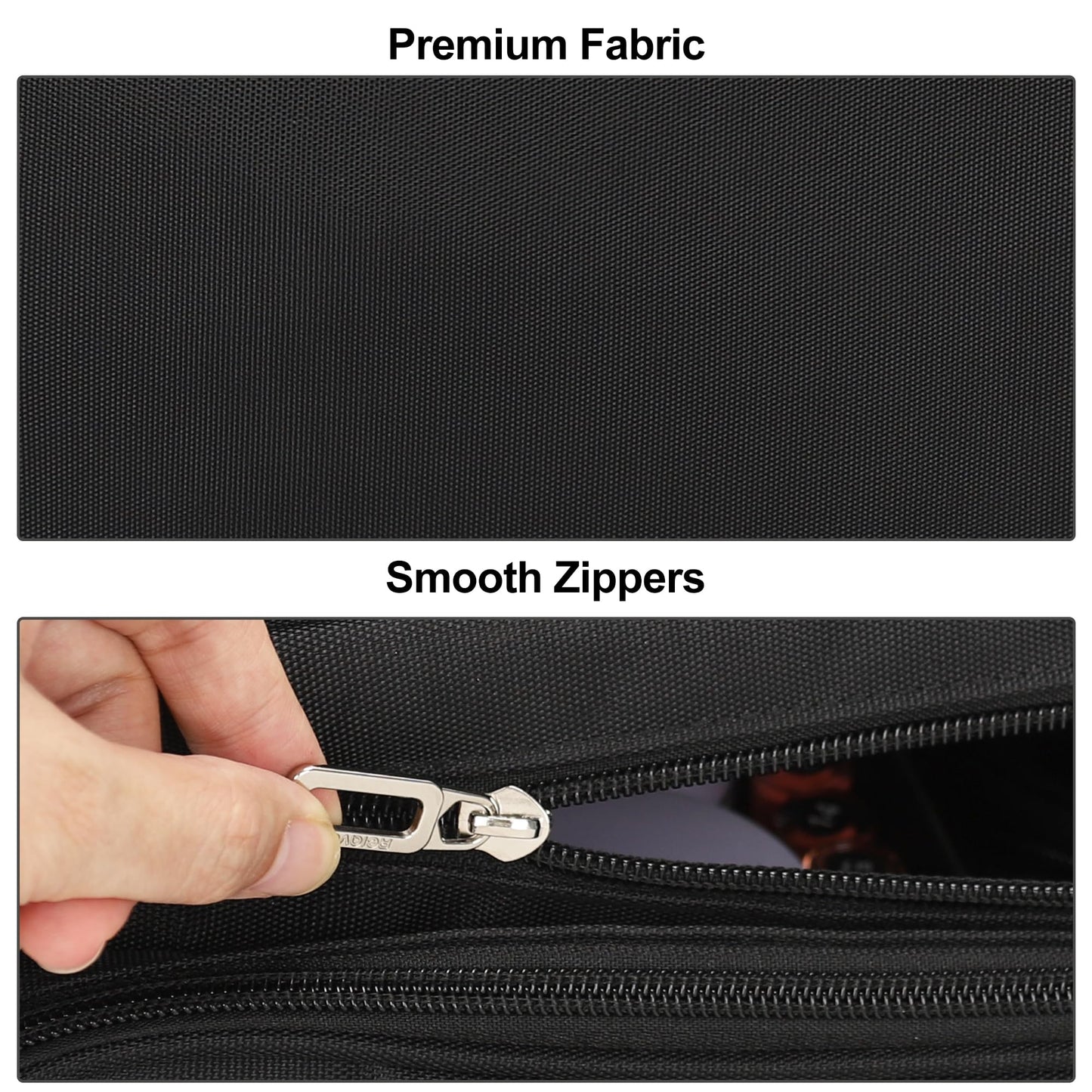 TANTO Large Makeup Bag, Makeup Artist Bag Professional Cosmetic Case with 2 Pouches & Dividers Portable Travel Makeup Bag Organizer for Women Girls Makeup Train Case Storage with Shoulder Strap