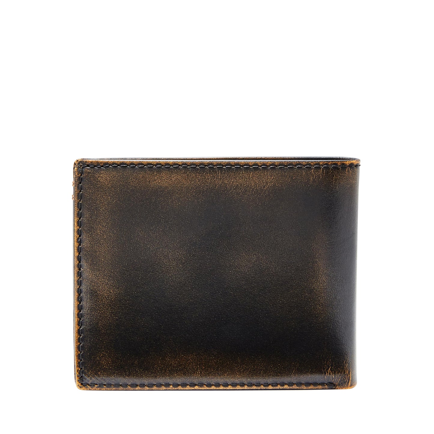 Fossil Men's Wallet, Wade Leather Bifold Wallet with Flip ID, Black