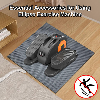 Non-Slip Mat for Ellipse Leg Exerciser Machine, Apply to Under Desk Elliptical Peddler While Sitting, Perfect for Electric Seated Foot Pedal Exerciser, Enhanced Stability & Floor Protection