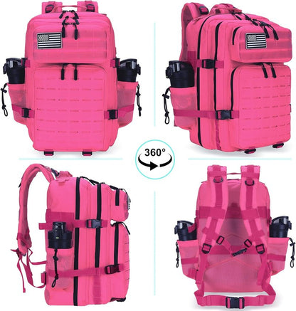Military Tactical Backpack - 45L/25L Molle Assault Pack for Hiking | Unisex Daypack