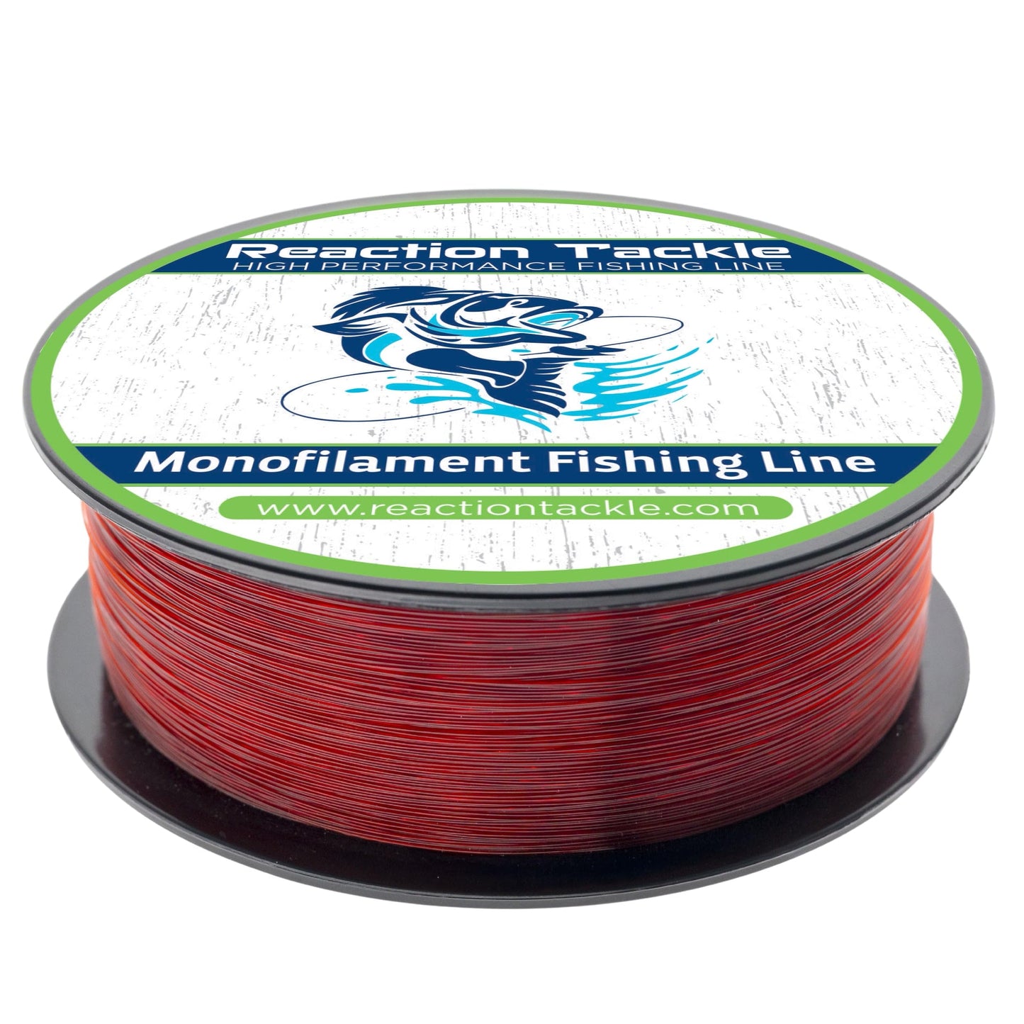 Reaction Tackle Monofilament Fishing Line - Premium Nylon Mono Line, Strong & Abrasion-Resistant, Low Memory for Smooth Long Casts - Freshwater & Saltwater - Red | 17lb (1000 Yards)