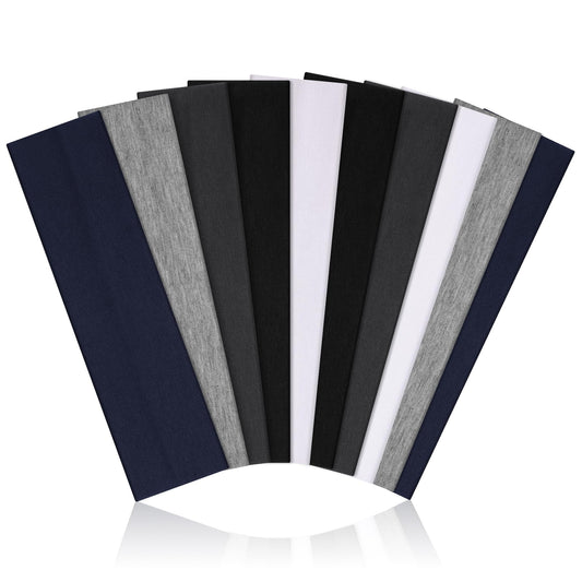 10 PCS Headbands for Women - Fashion Non Slip Headbands for Women and Men Perfect for Sports and Outdoor Activities in Summer, Including Running, Yoga, Cycling, Gym Workouts