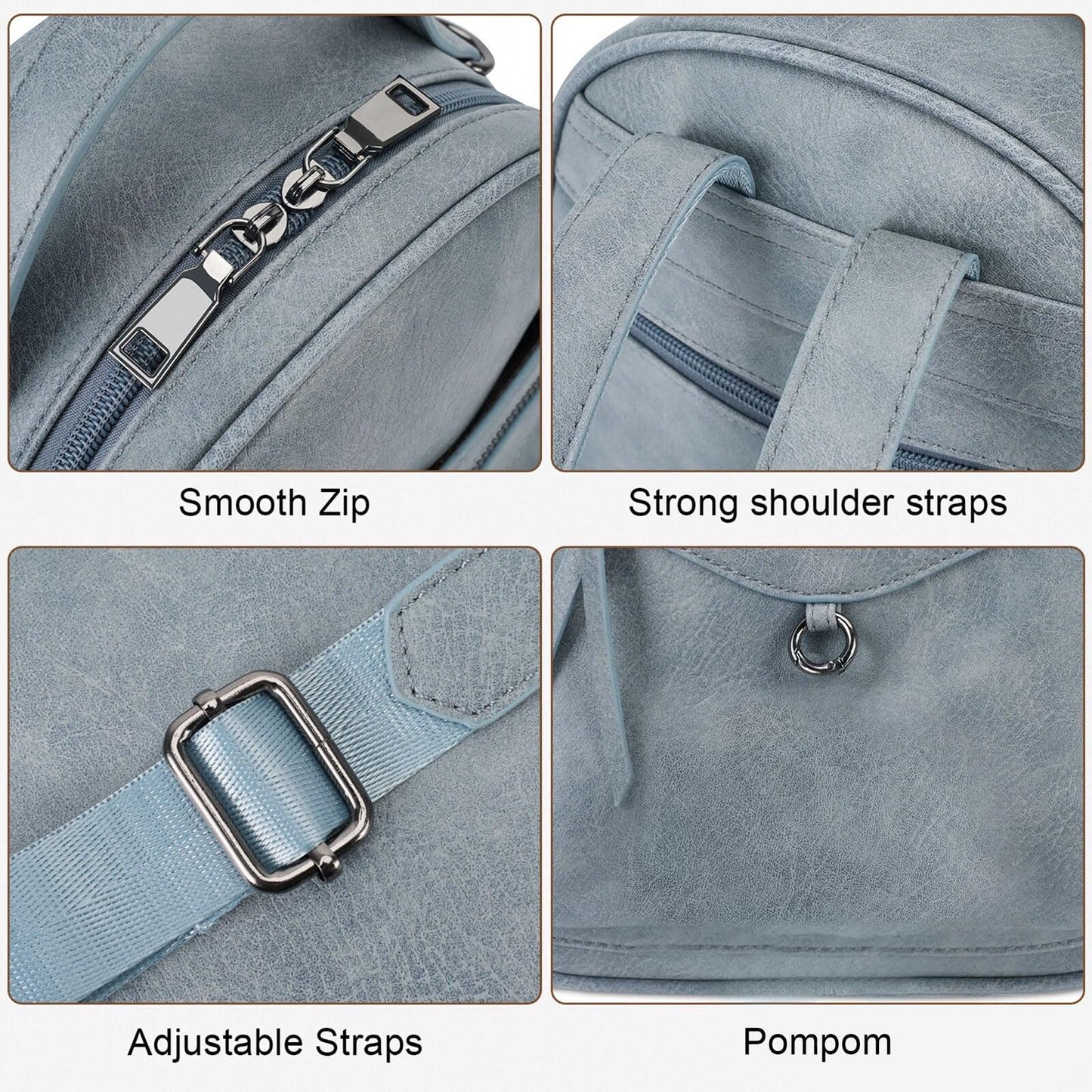 KITEVIUN Mini Backpack Purse for Women Fashion Cute Small Travel Backpacks Daypacks Shoulder Handbag