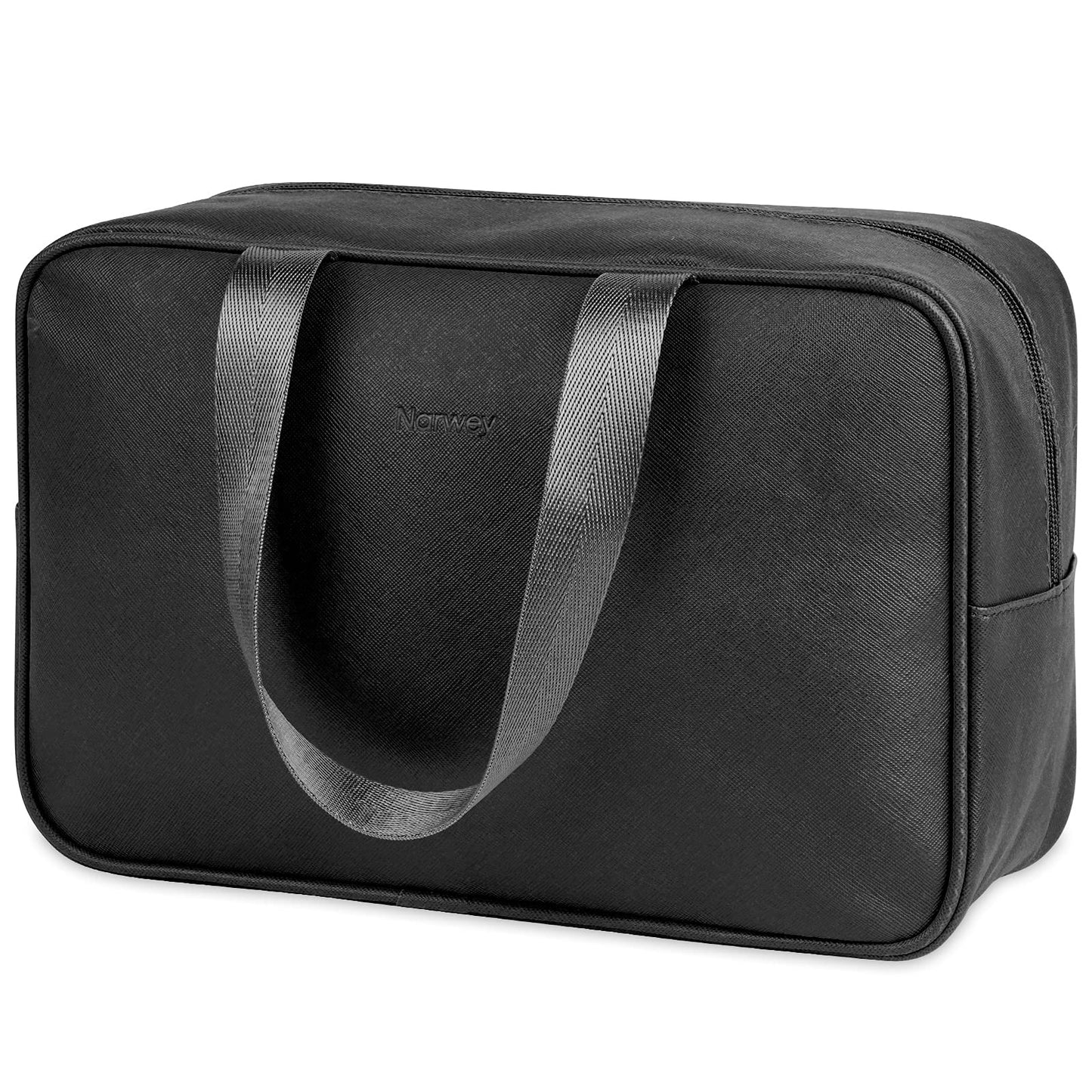 Full Size Toiletry Bag Women Large Cosmetic Bag Travel Makeup Bag Organizer Medicine Bag for Toiletries Essentials Accessories (Large, Black)