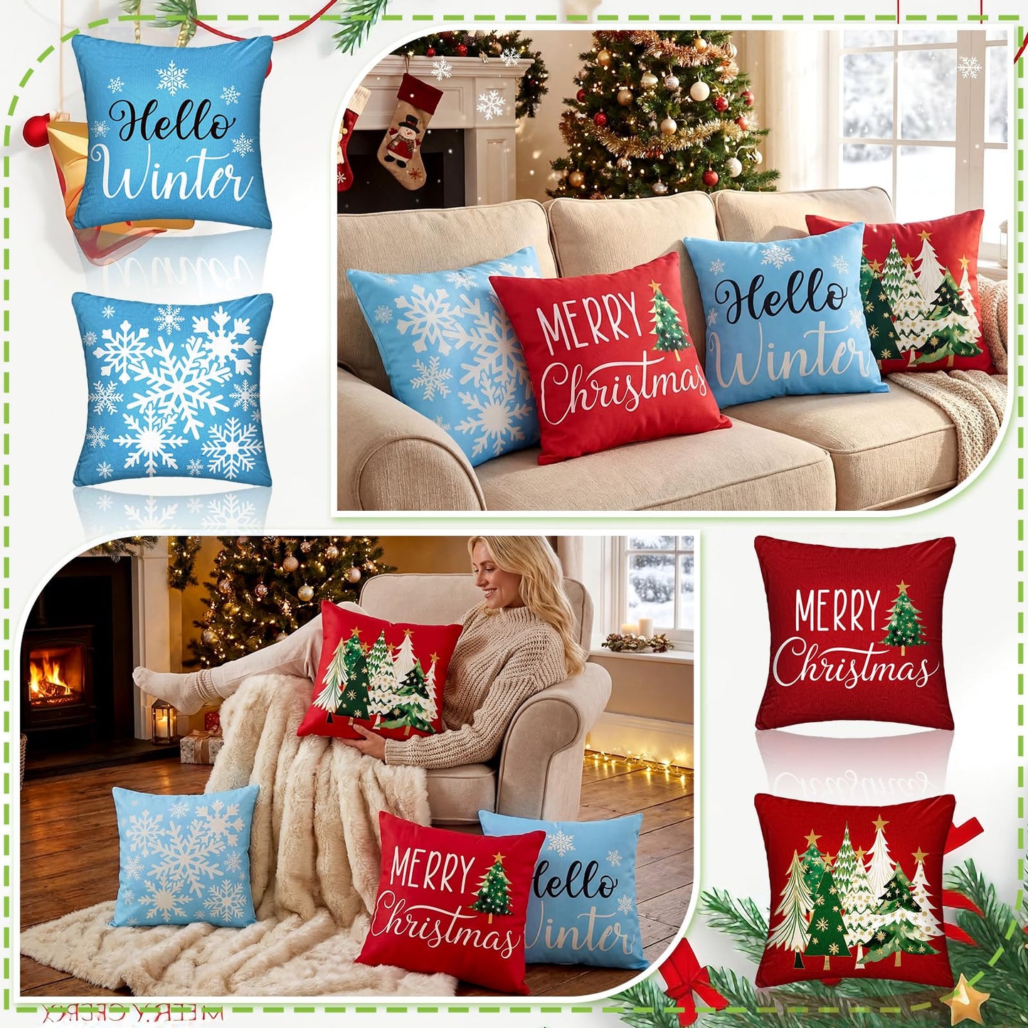 Mindsoft 20 Pcs Holiday Pillow Covers 18 x 18 Easter Pillow Cover Spring Summer 250th Anniversary Pillowcase Decorative Seasonal Cushion Case for Farmhouse Home Sofa(Seasonal)
