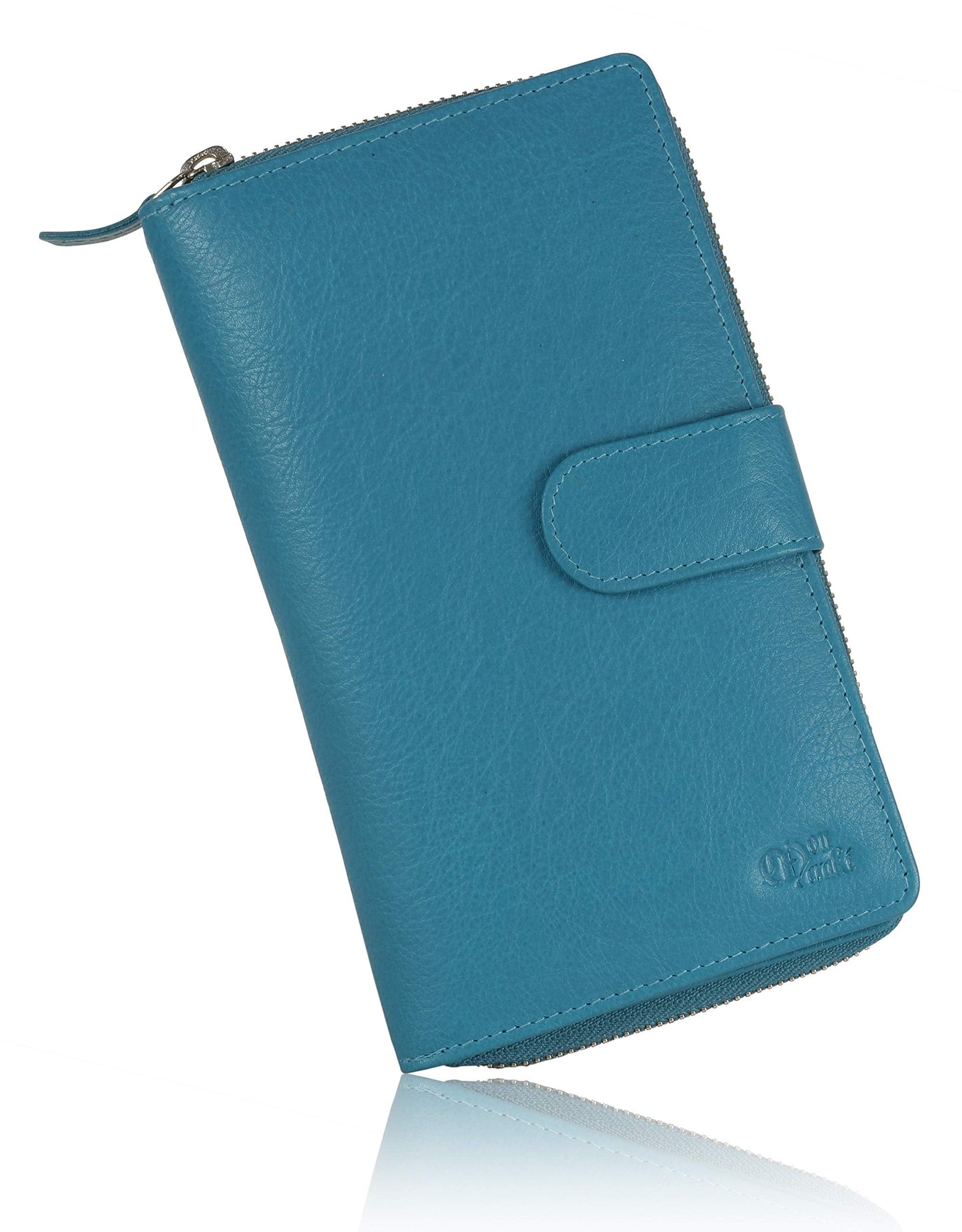 Mou Meraki Big Fat RFID Blocking Leather Organizer Checkbook Wallets For Women - Clutch
