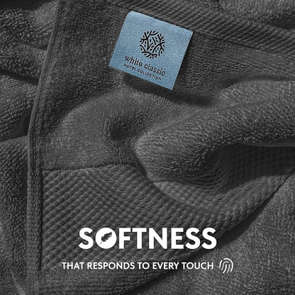 White Classic Luxury Charcoal Hand Towels