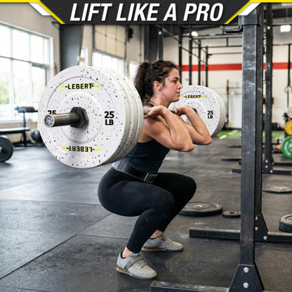 Lebert Fitness Magnetic Black Barbell Collars 2” Olympic – Locking Weight Clamps, Quick Release Barbell Clips, Secure Grip Gym Collars.