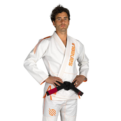 Sanabul Highlights Pro Brazilian Jiu Jitsu Gi Premium BJJ Gi IBJJF Competition - White, A0
