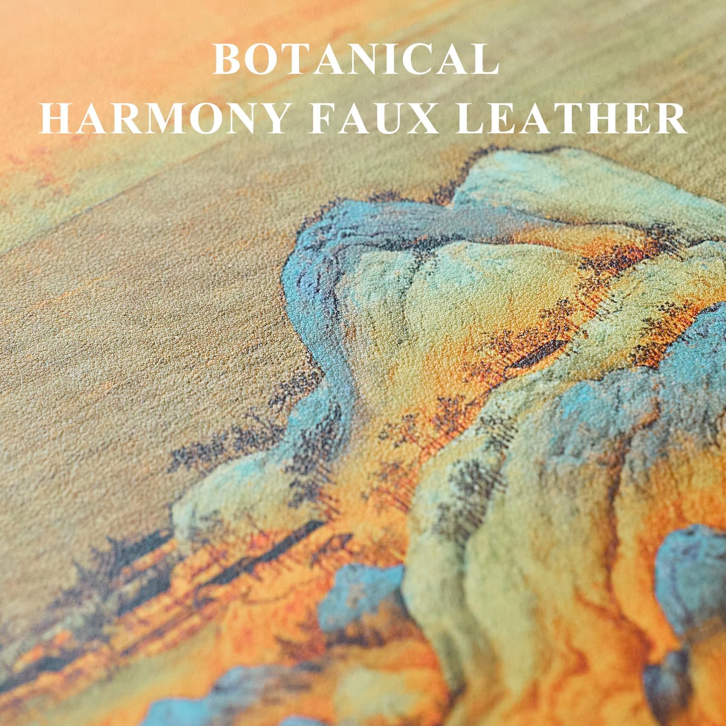 HONGSAM Iqipa Decorative Faux Leather Table Runner for Dining Table Coffee Table Decor Runner Waterproof Leather Faux Leather Easy Clean Placemats Set of 4 and Coasters of 6 Table Decor Protector