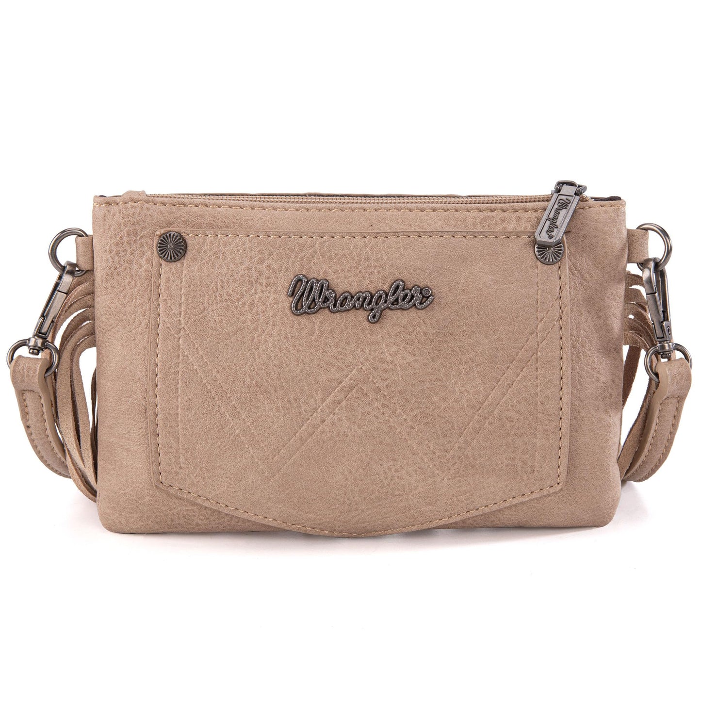 Wrangler Clutch Wristlet Fringe Purse Western Crossbody Bags for Women WG63-181KH