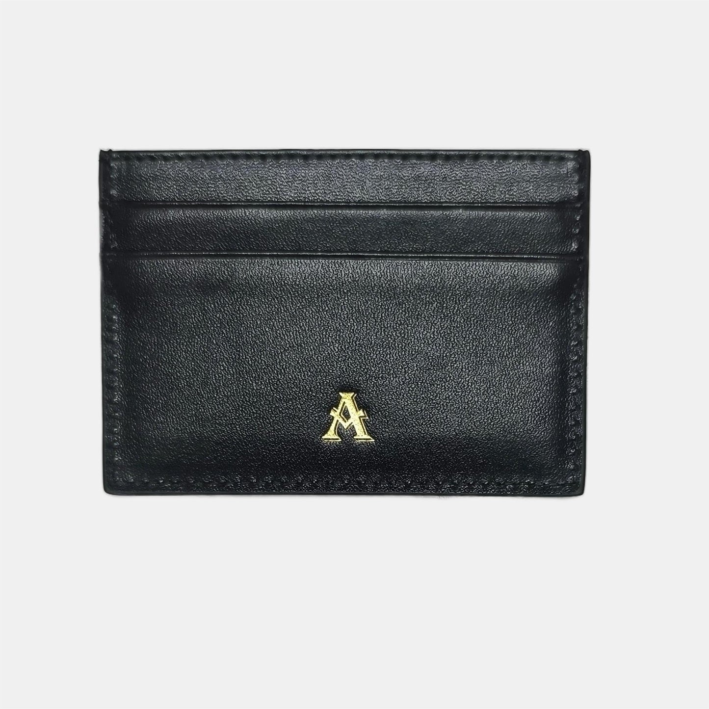 Avery's Boutique Genuine Leather Slim Card Holder – Minimalist Unisex Wallet with Elegant Embossed Pattern, RFID Blocking Card Holder for Men & Women (Le Tigre, Noir)