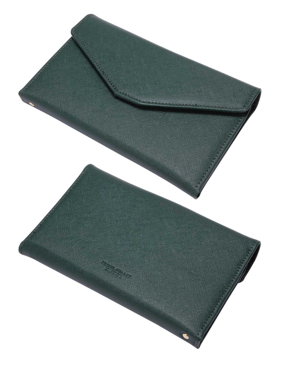 ZOPPEN Mulit-purpose Rfid Blocking Travel Passport Wallet (Ver.4) Trifold Document Organizer Holder, 16 Dark Olives