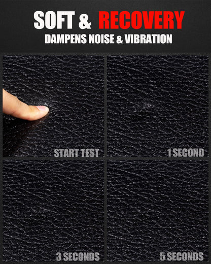 Cycleclub Exercise Bike Mat - 6mm Thick Under Bike Trainer Mat for Stationary Indoor Spin Bikes, Hardwood Floor Carpet - Black Gym Equipment Mat