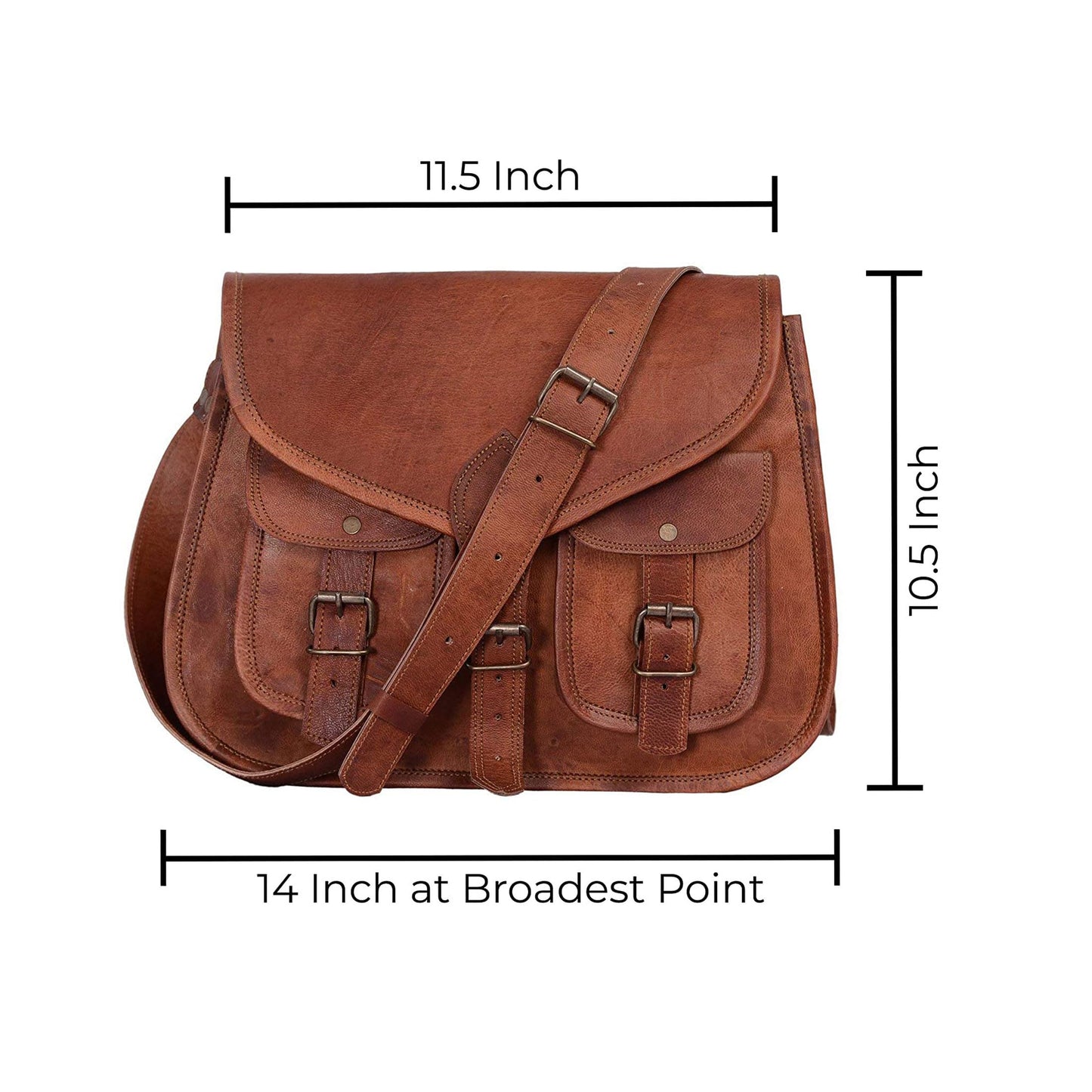 14 Inch Leather Purse Women Shoulder Bag Crossbody Satchel Ladies Tote Travel Purse Genuine Leather