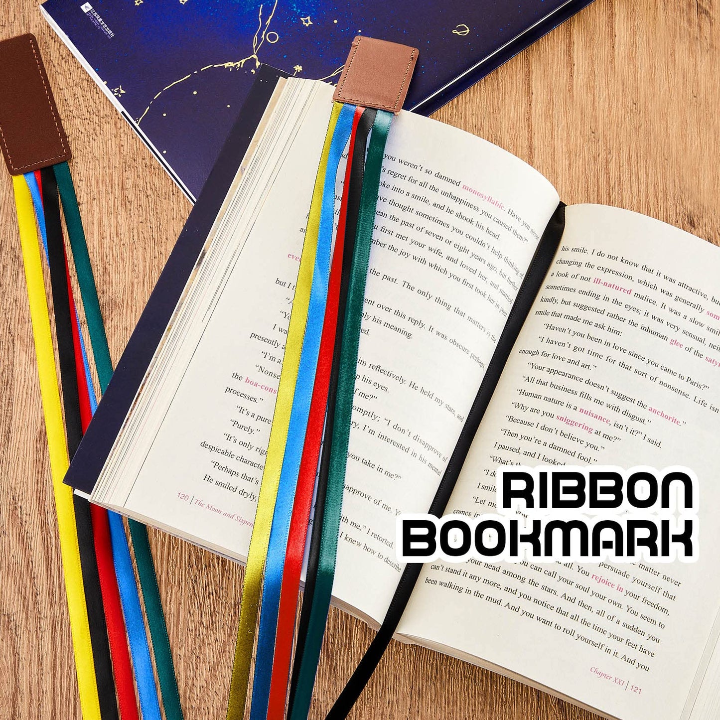 Fuutreo 20 Pcs Bible Ribbon Bookmark Bulk Artificial Leather Christian Book Markers with 5 Colorful Ribbons for Books