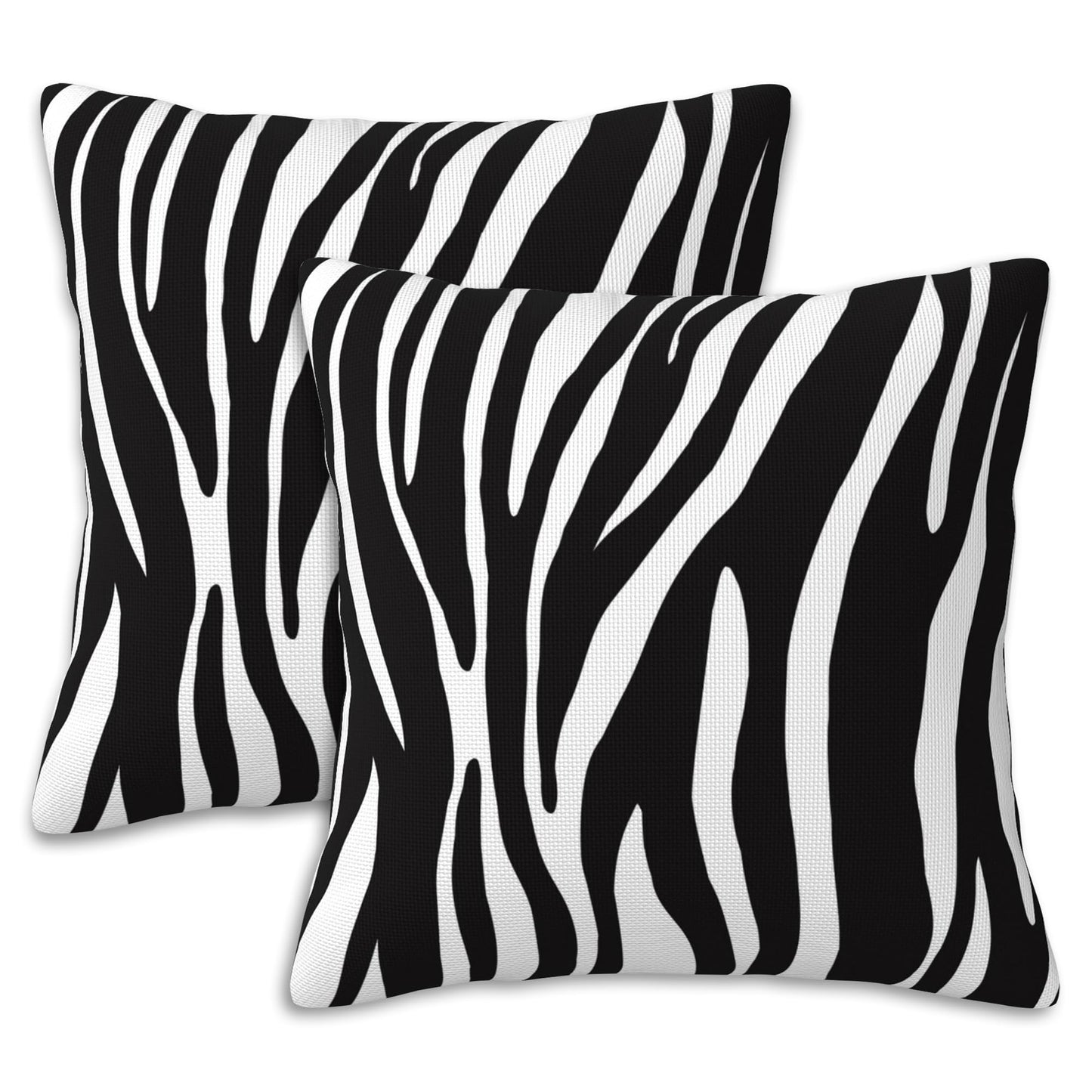 Naqiuli Throw Pillow Covers Animal Zebra Skin Pillow Covers 18x18 Inch Set of 2 Throw Pillows Decorative Pillow Cases Cushion Covers for Bedroom Livingroom Sofa Farm House
